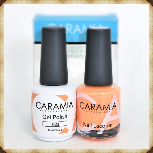 Caramia Duo Gel Polish and Lacquer Set 023 for Professional Nail Art