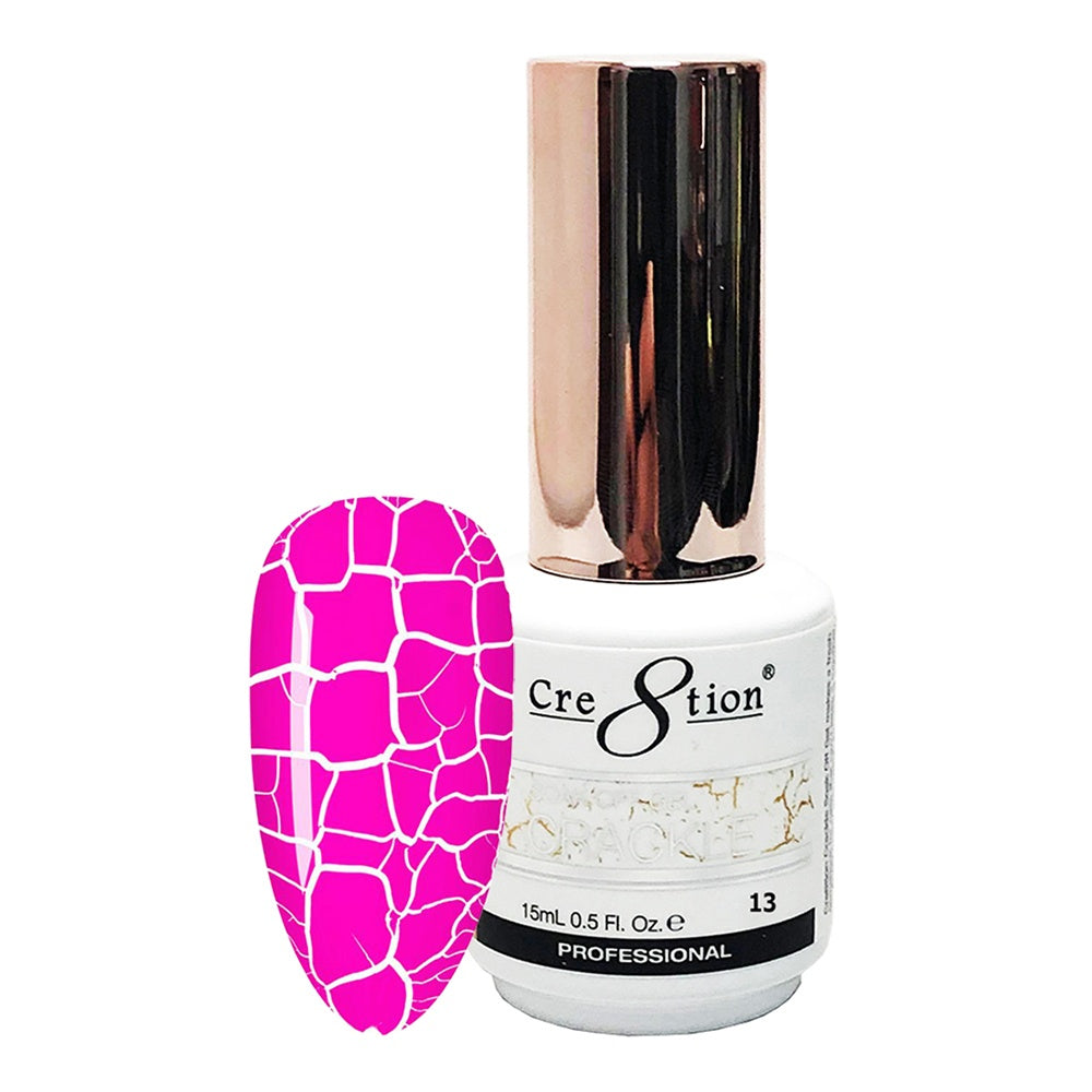 Cre8tion Brand Soak-Off Crackle Gel Nail Polish #13