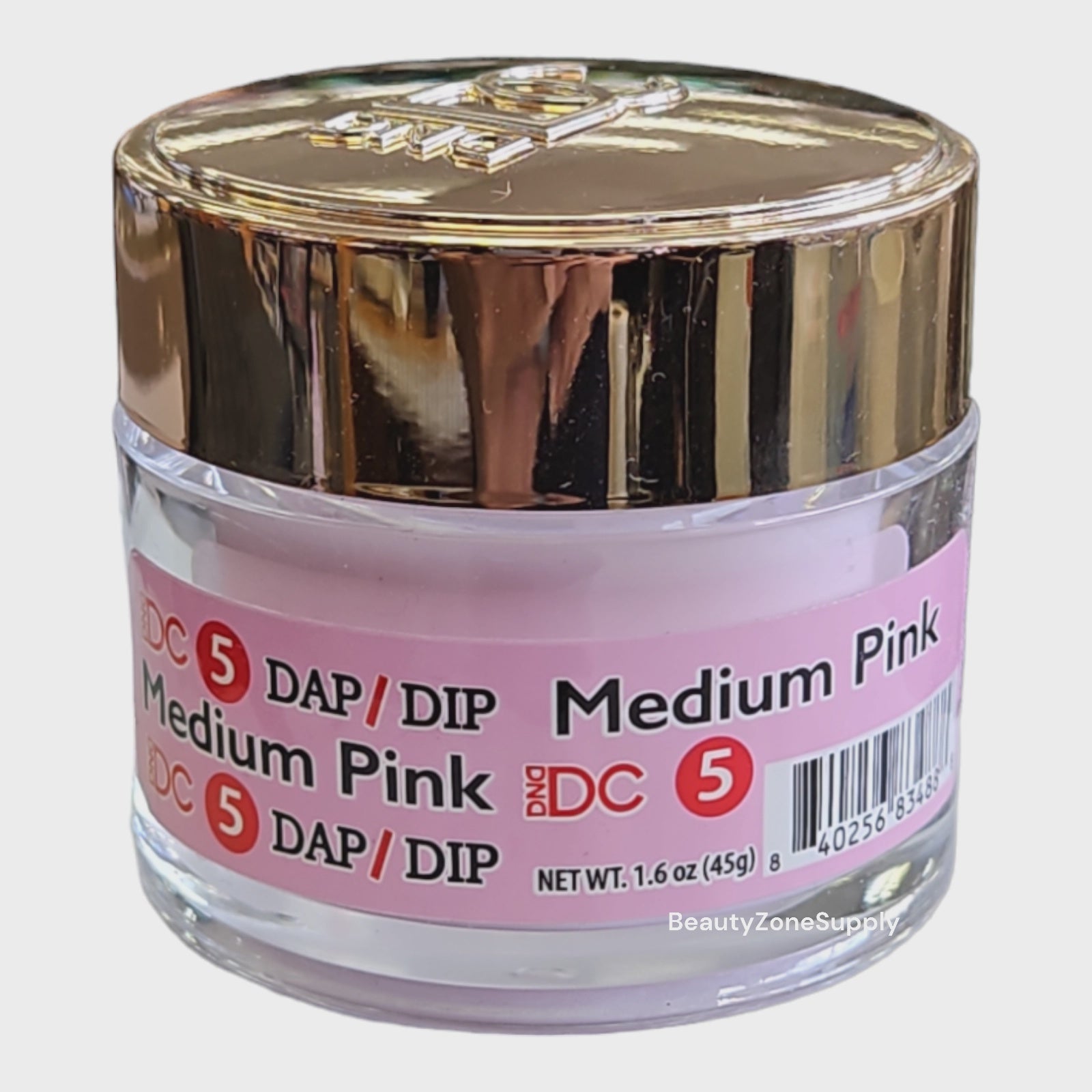 DC DND High - Quality Dap Dip Powder and Acrylic Powder for Nail Art, 2 - ounce Container, Medium Pink Shade #5