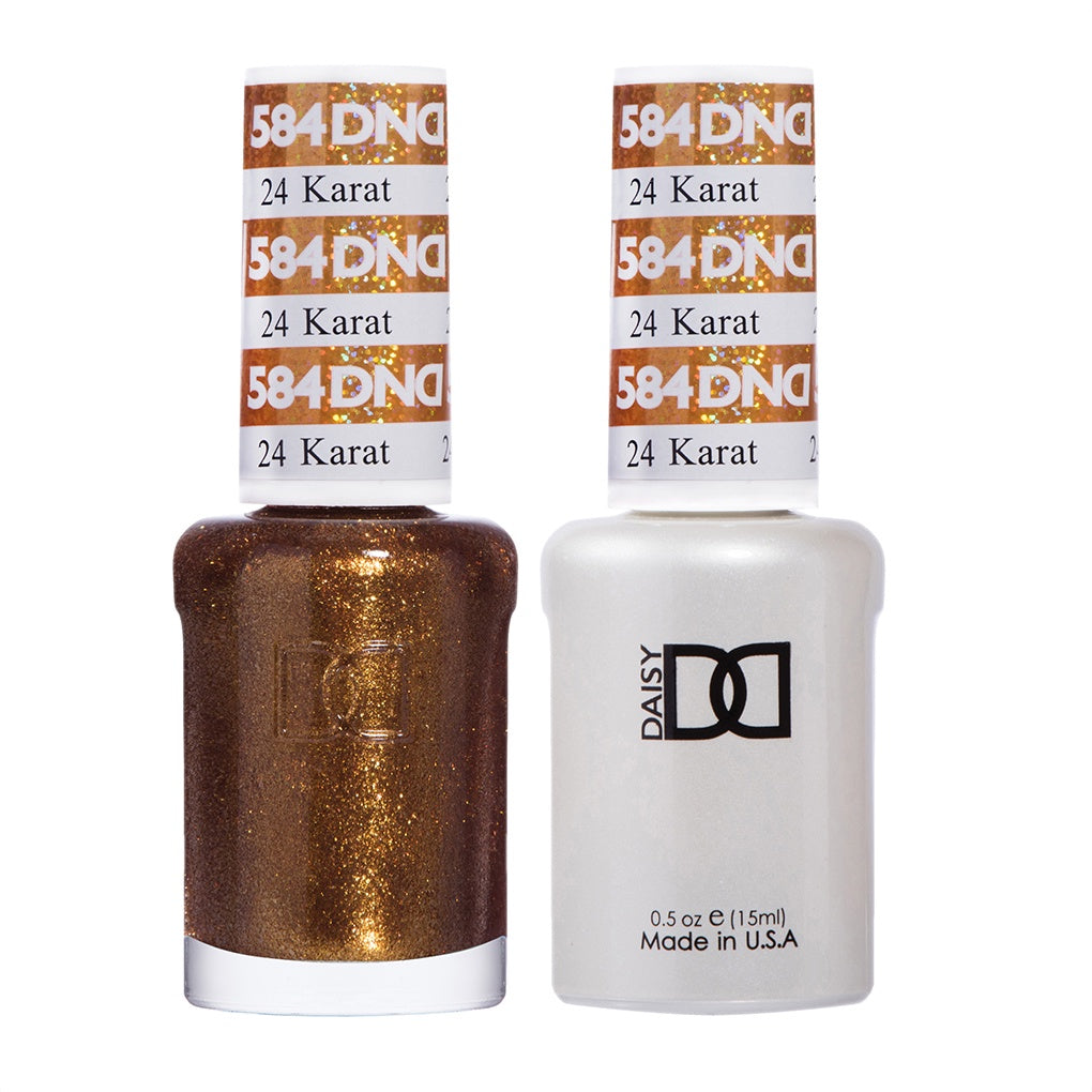 24 Karat #584 DND Premium Duo Gel Polish and Lacquer Set