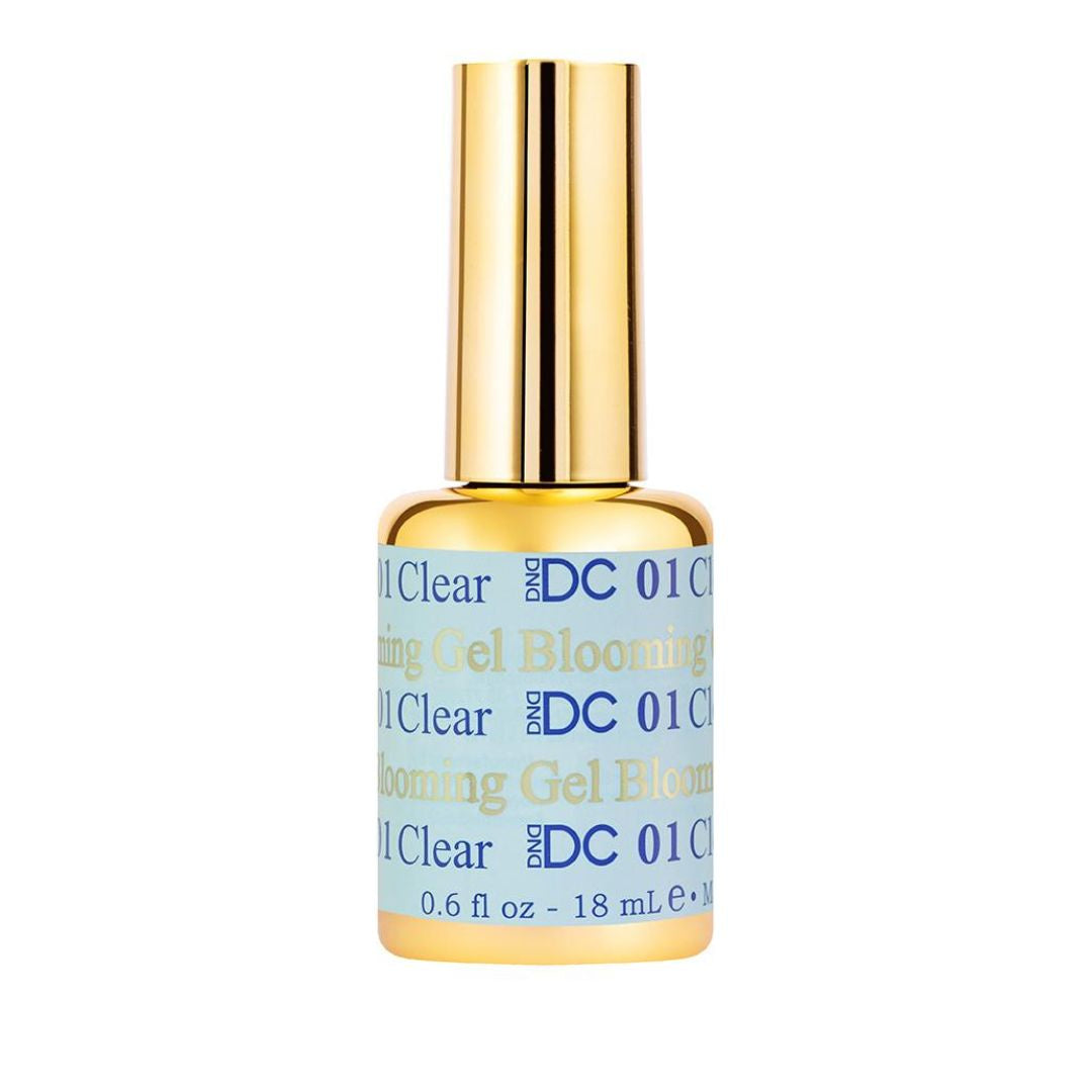 DND USA-made 0.5 oz Clear Blooming Gel #01 for Stunning Nail Art