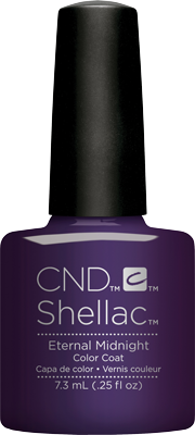 CND Shellac Eternal Midnight - 0.25 Fl Oz Premium Gel Polish