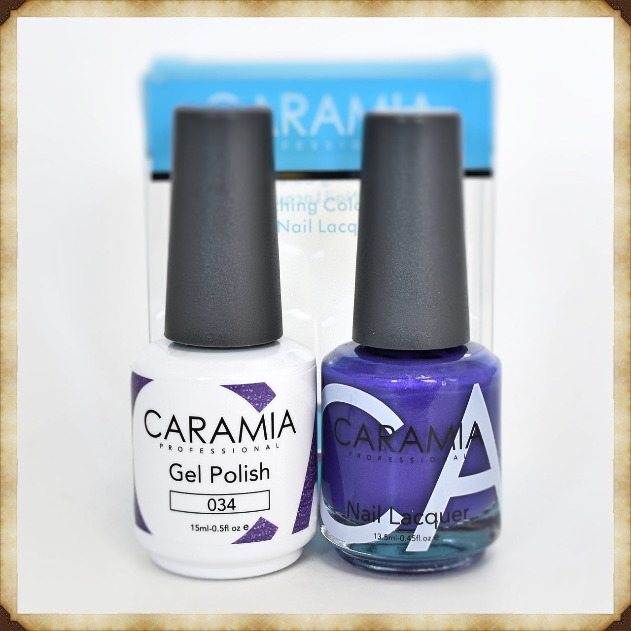 Caramia Gel & Lacquer Duo Set 034 - Premium Nail Polish
