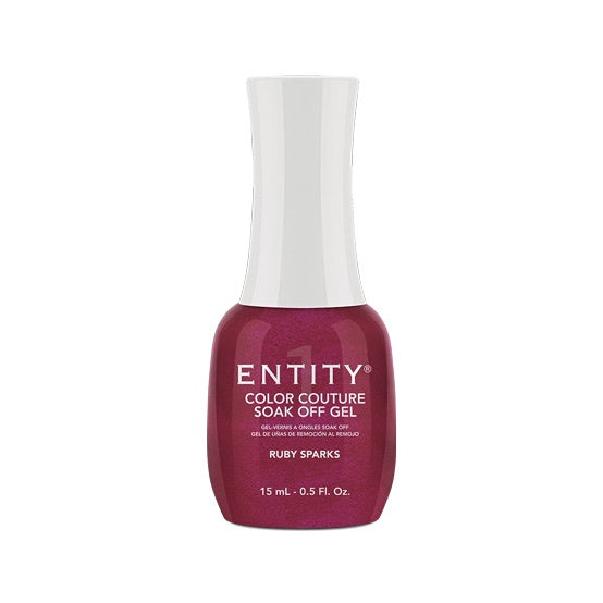 15 Ml | 0.5 Fl. Oz. Entity Gel Ruby Sparks Metallic Berry Red #858