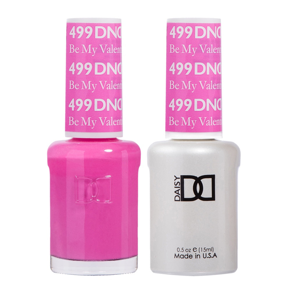 DND Duo Gel Nail Polish and Lacquer Set - Be My Valentine Collection #499