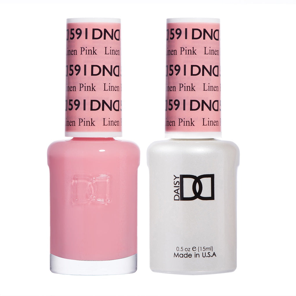 DND Duo Linen Pink Gel Polish and Matching Lacquer #591