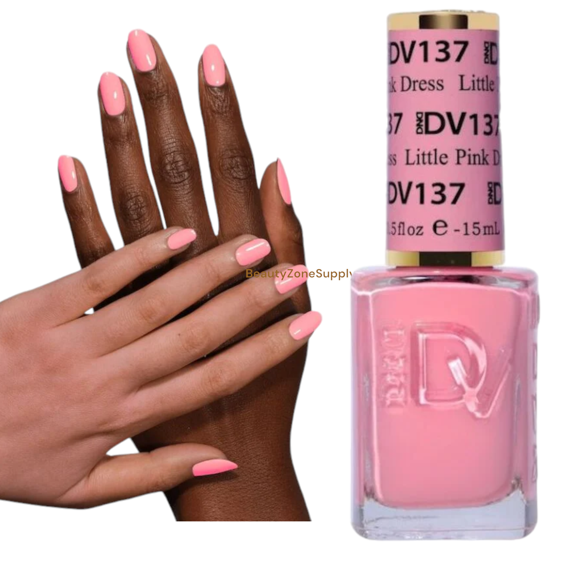 DND Diva 0.5 oz Gel Polish - 137 Little Pink Dress Shade