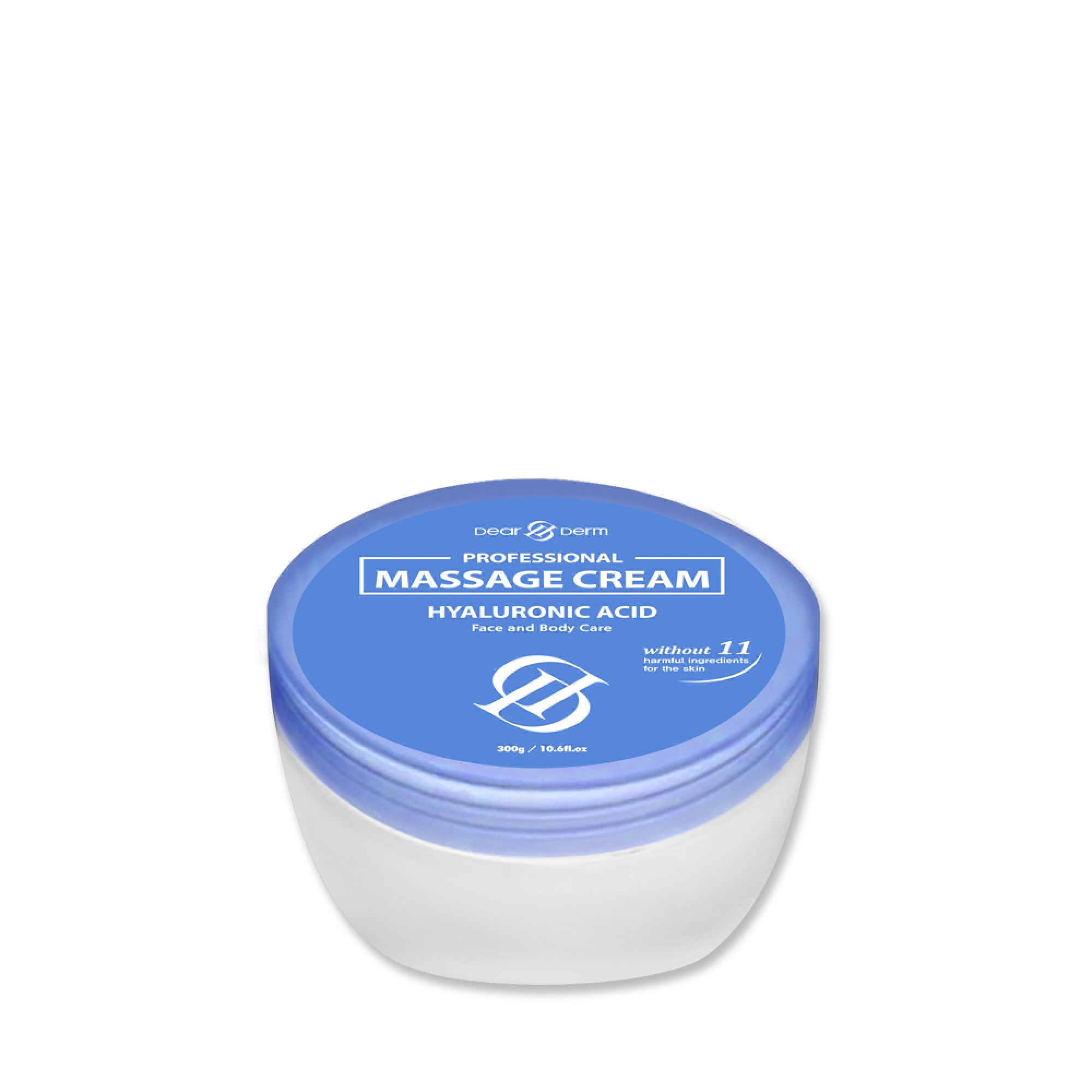 DEARDERM Moisturizing Hyaluronic Acid Facial Massage Cream - 300G / 10.6 FL. OZ