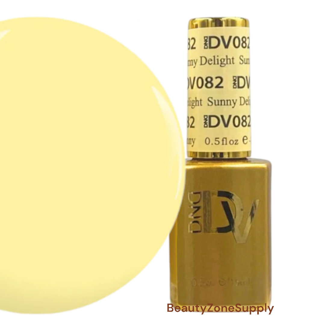 DND Diva Professional Gel Nail Polish, 0.5 Ounce, Shade 082 Sunny Delight