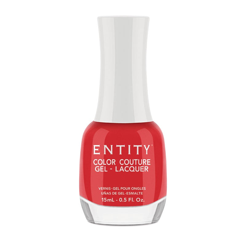 Entity Lacquer Orange Red Crème Mad For Plaid Nail Polish, 15 Ml (0.5 Fl. Oz.) #857