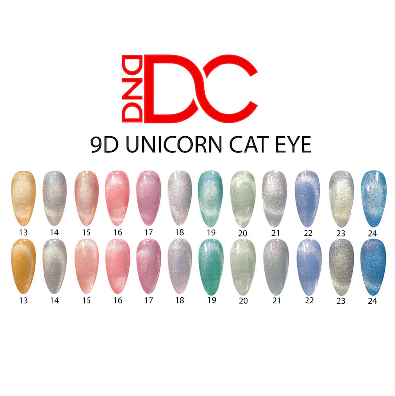 DC Framed 9D Cat Eye Unicorn Color Chart Set 2 - Decorative Wall Art Product