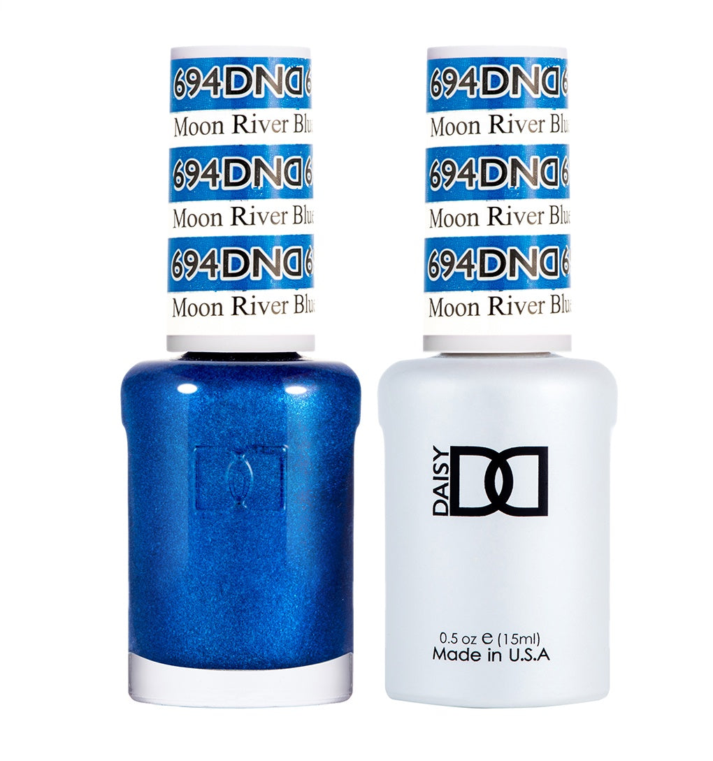 DND Duo Set of Gel Polish and Lacquer in Moon River Blue Shade #694
