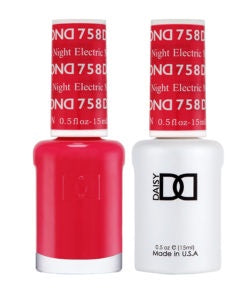 DND Dual - Function Gel Nail Polish and Matching Lacquer in Electric Night Shade #758