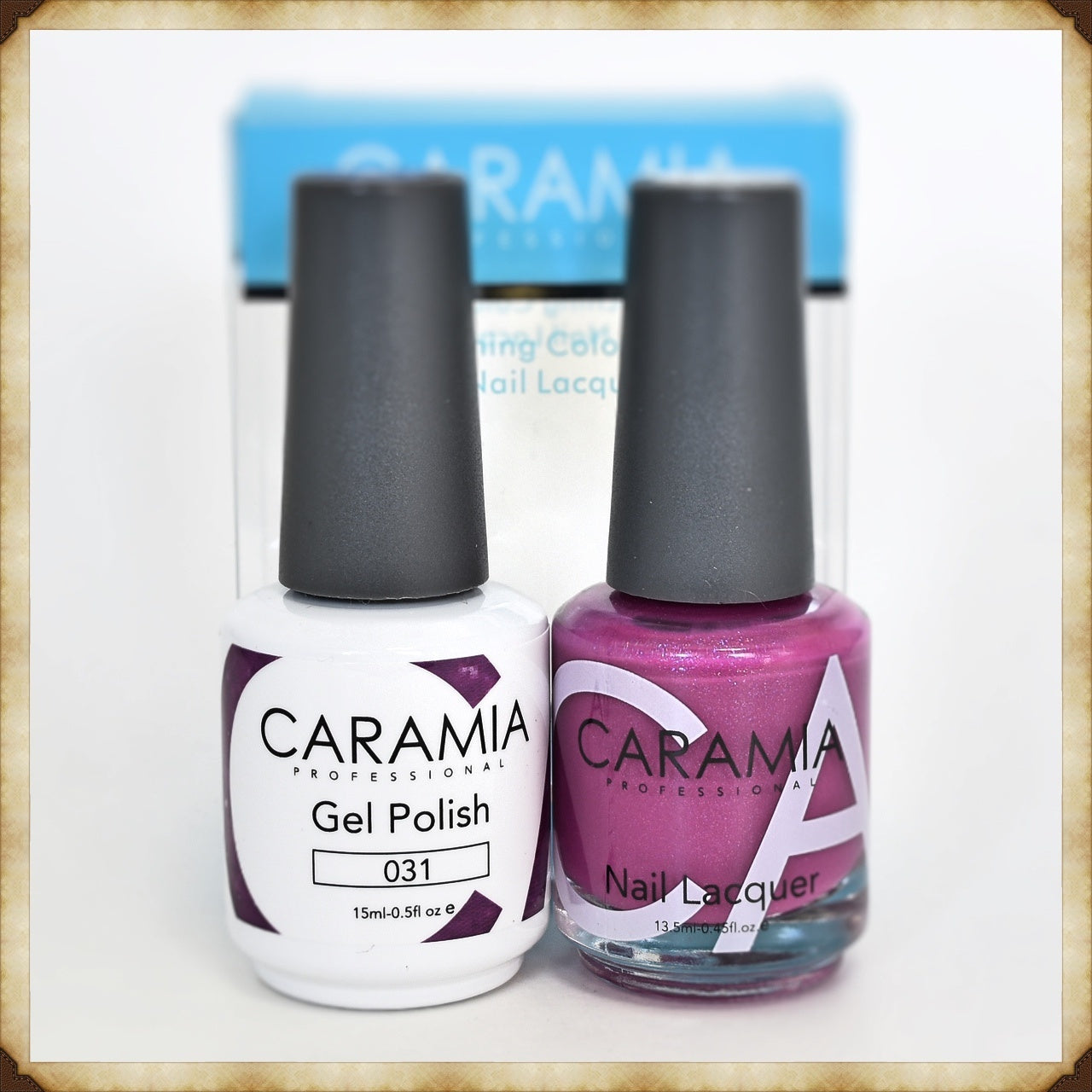 Caramia Brand Dual - Purpose Gel Nail Polish and Lacquer Set No. 031