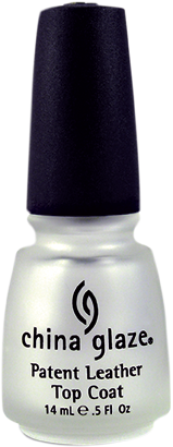 China Glaze 0.5oz Patent Leather Shine Top Coat #70279