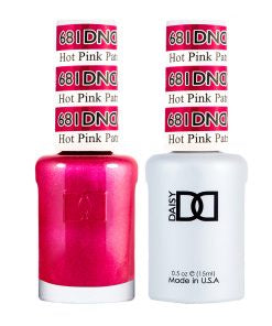 DND Duo Gel & Lacquer in Stunning Hot Pink - Patrol #681
