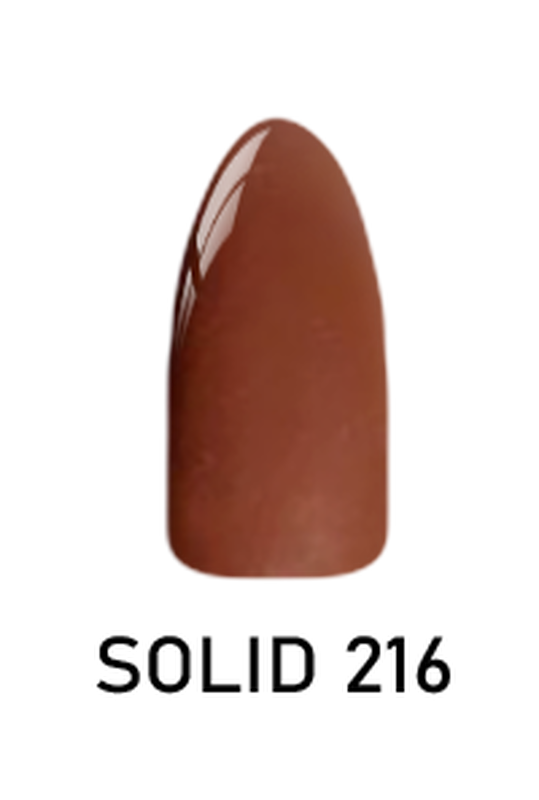 Chisel 2 - ounce Solid Acrylic and Dipping Powder, Shade 216 for Stunning Nail Art