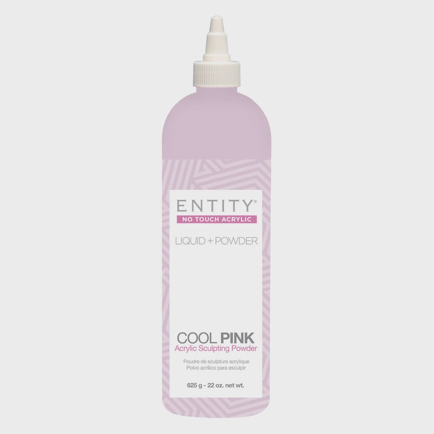 ENTITY Professional Nail Sculpting Powder in Cool Pink Shade, No-Touch Formula, 22 oz (#5900005)