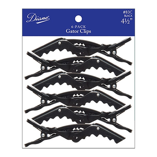6-Pack of 4.5-Inch Diane Alligator Clips #D83C for General Use