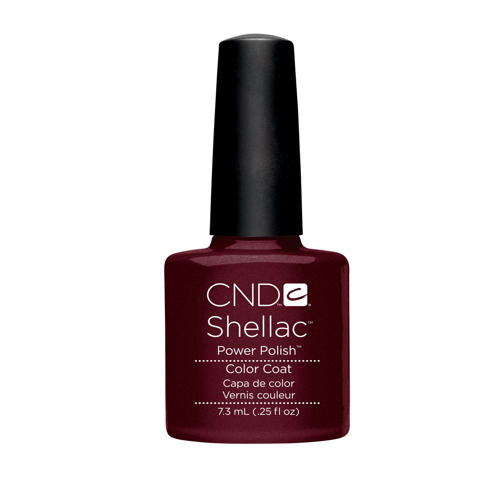 CND Shellac Gel Nail Polish - Dark Lava Color, 0.25 Fluid Ounce