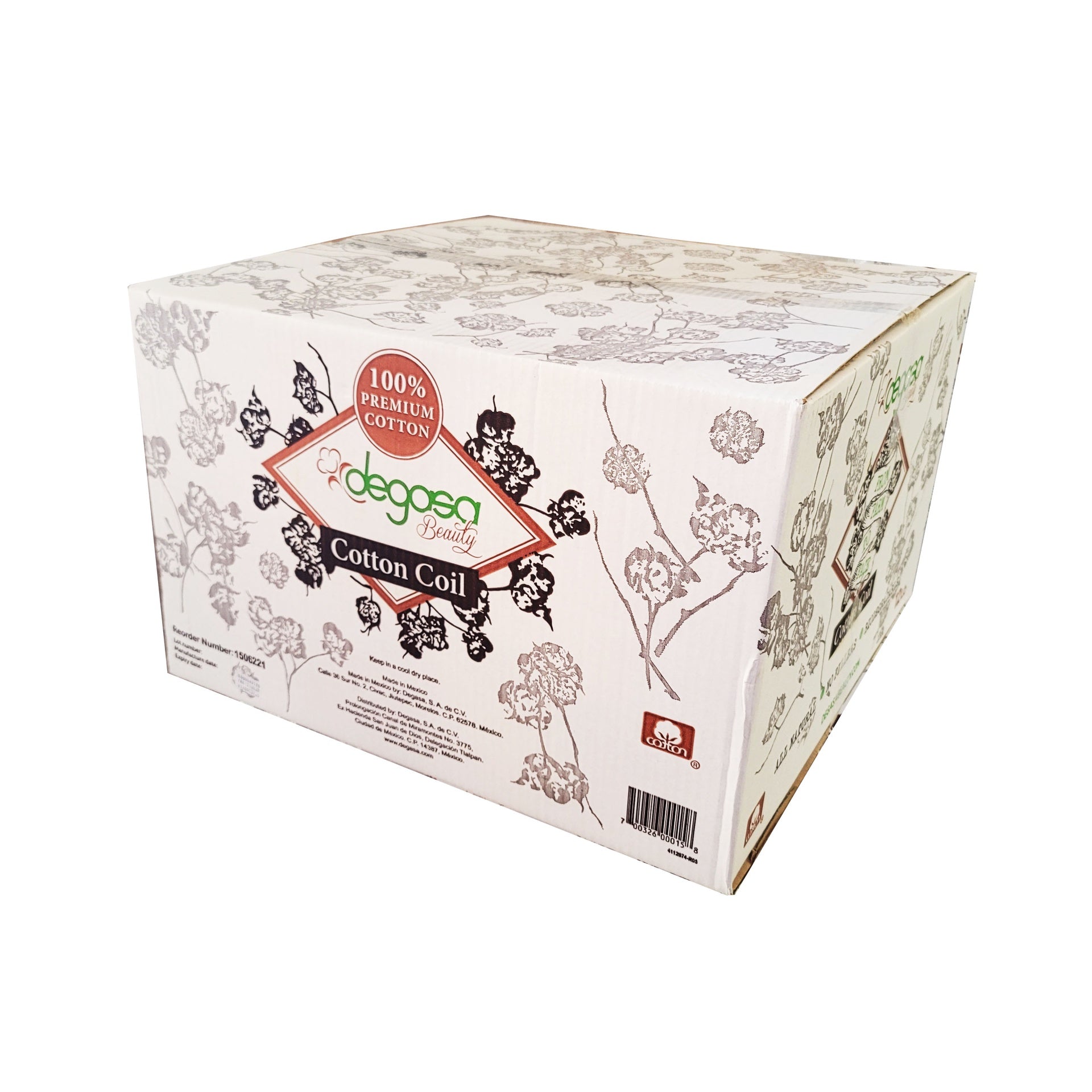 Degasa Premium Beauty Cotton Coil - 12 Pounds of All - Natural Cotton