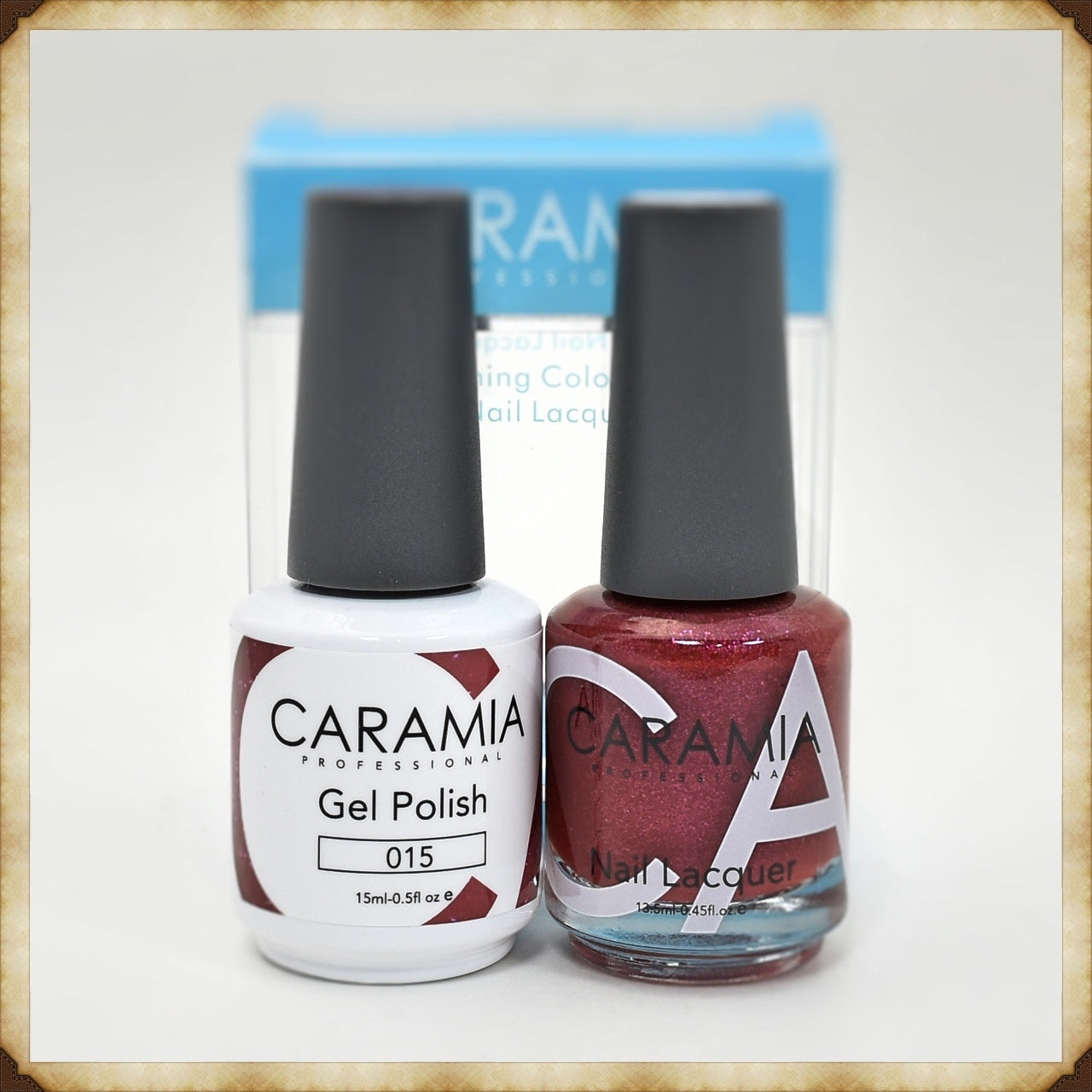 Caramia Branded Duo Set of Gel and Lacquer, Product Code 015