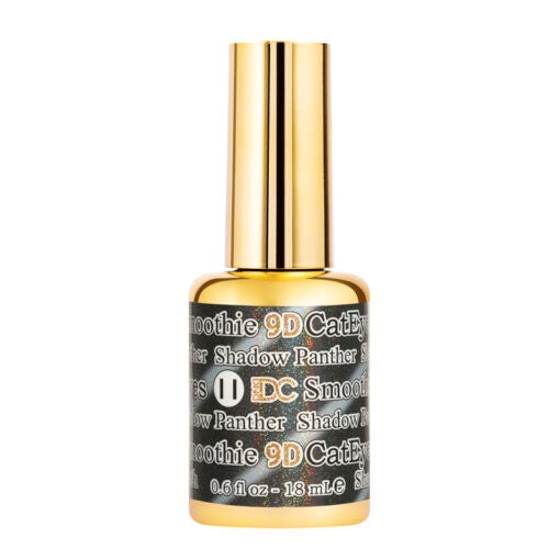 DC dnd 9D Smoothie Cat Eye Gel Polish #11 - Shadow Panther, 0.5 oz