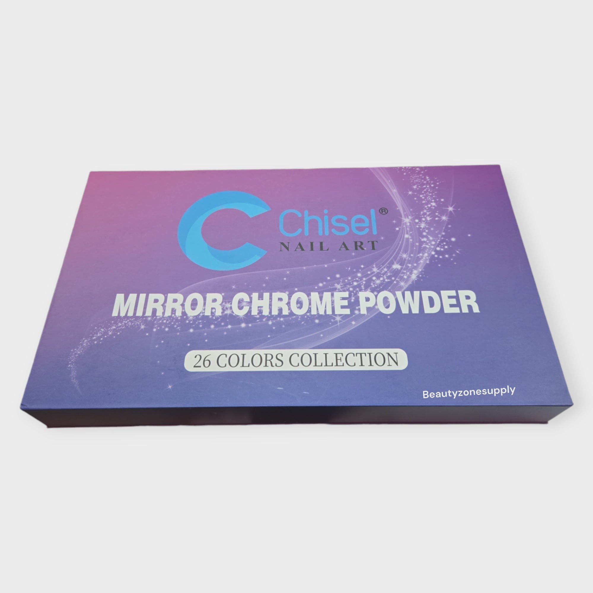 26-Color Chisel Nail Art Mirror Chrome Powder Set