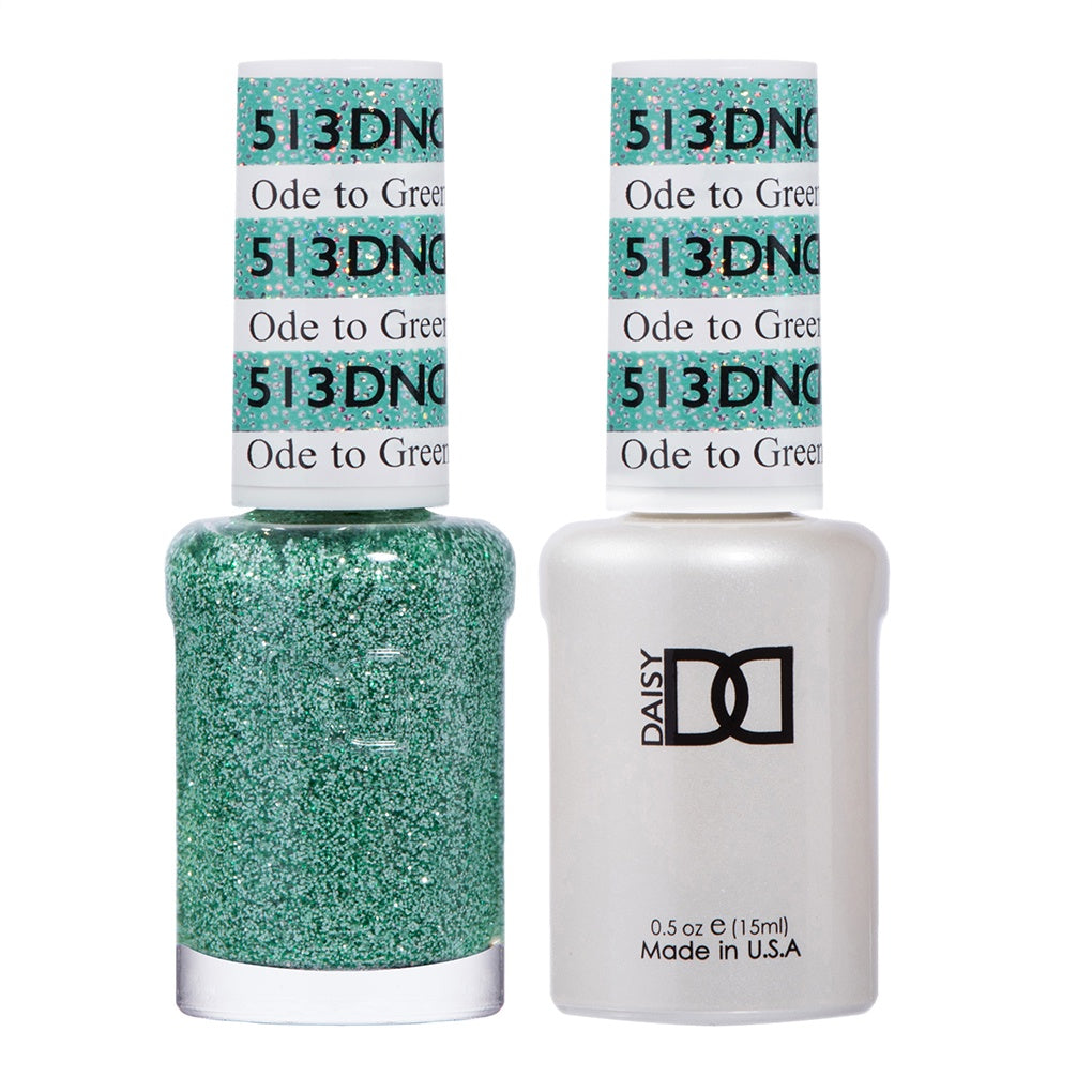 DND Duo Gel Polish and Lacquer - A Tribute to Green #513