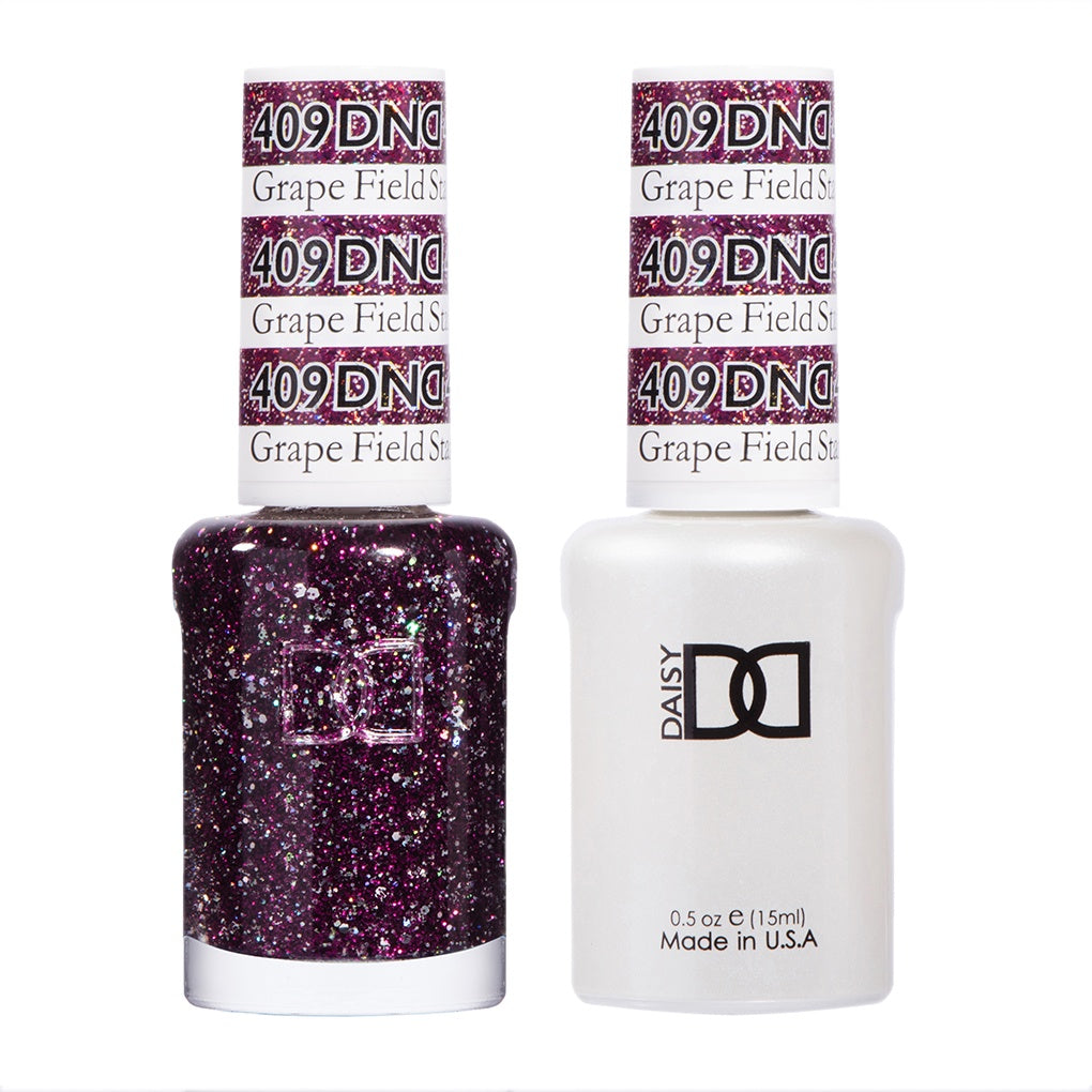 DND Double - Effect Duo Gel Polish and Lacquer Grape Field Star Shade #409