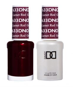 DND Duo Gel Polish and Lacquer in Stunning Garnet Red #633