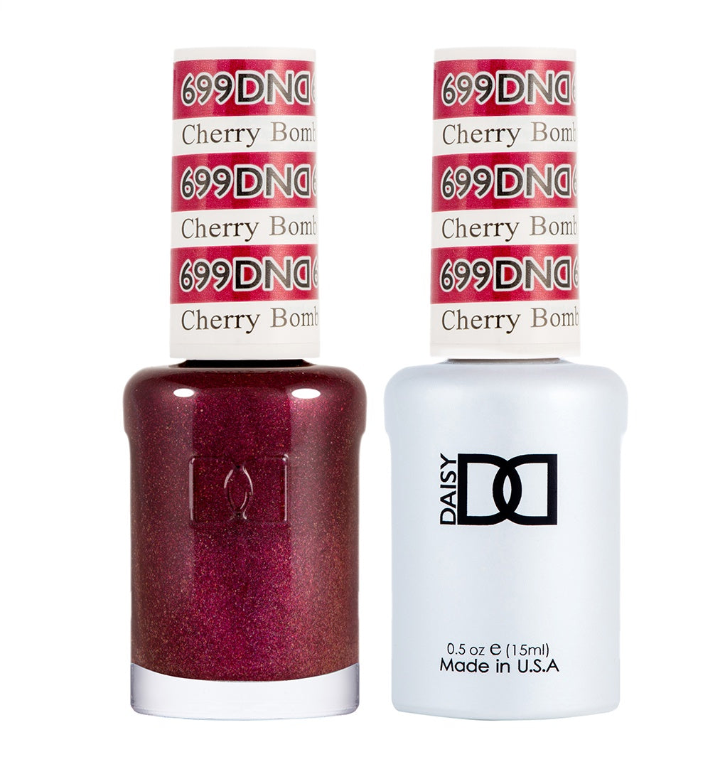 DND Duo Cherry Bomb #699 Gel Polish and Matching Lacquer
