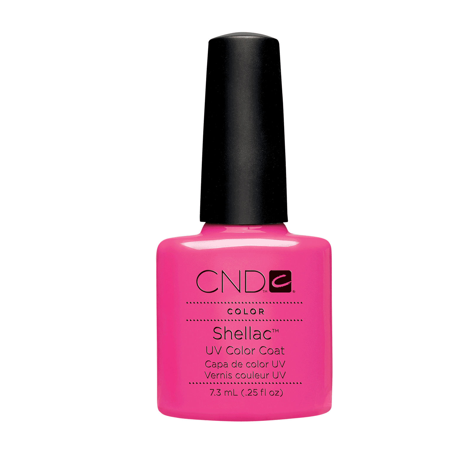 CND Shellac Gel Polish - Hot Pop Pink, 0.25 Fl Oz