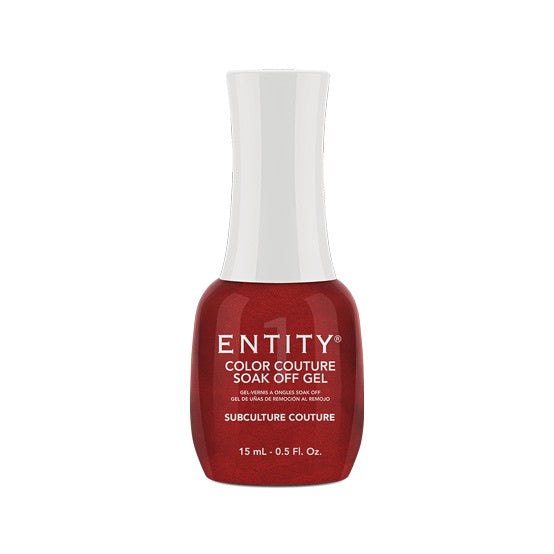 Entity Subculture Couture Red Pearl Gel Nail Polish - 15 Milliliters | 0.5 Fluid Ounces #626