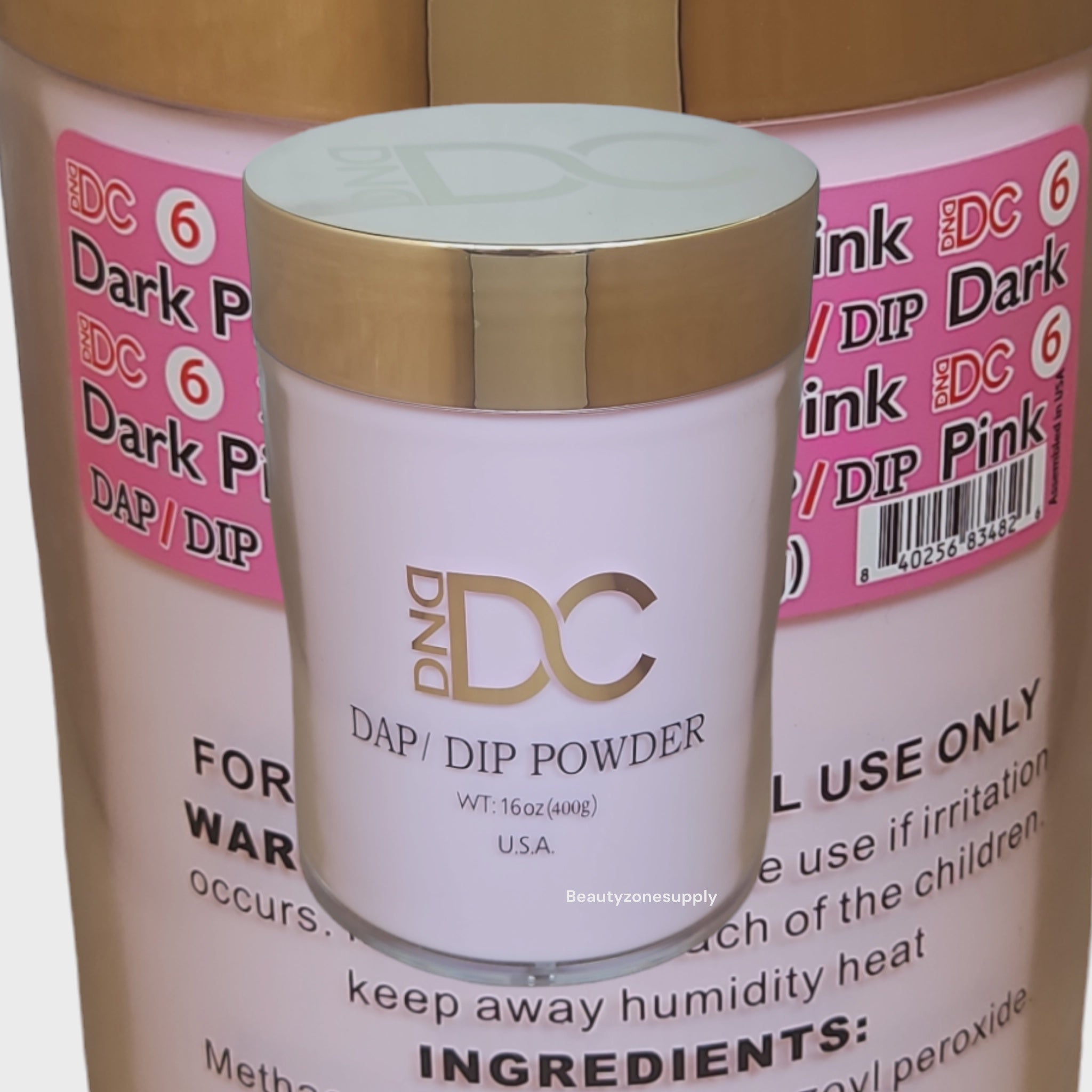 DC DND Premium Dark Pink Dip & Acrylic Powder, 16 oz (#006)