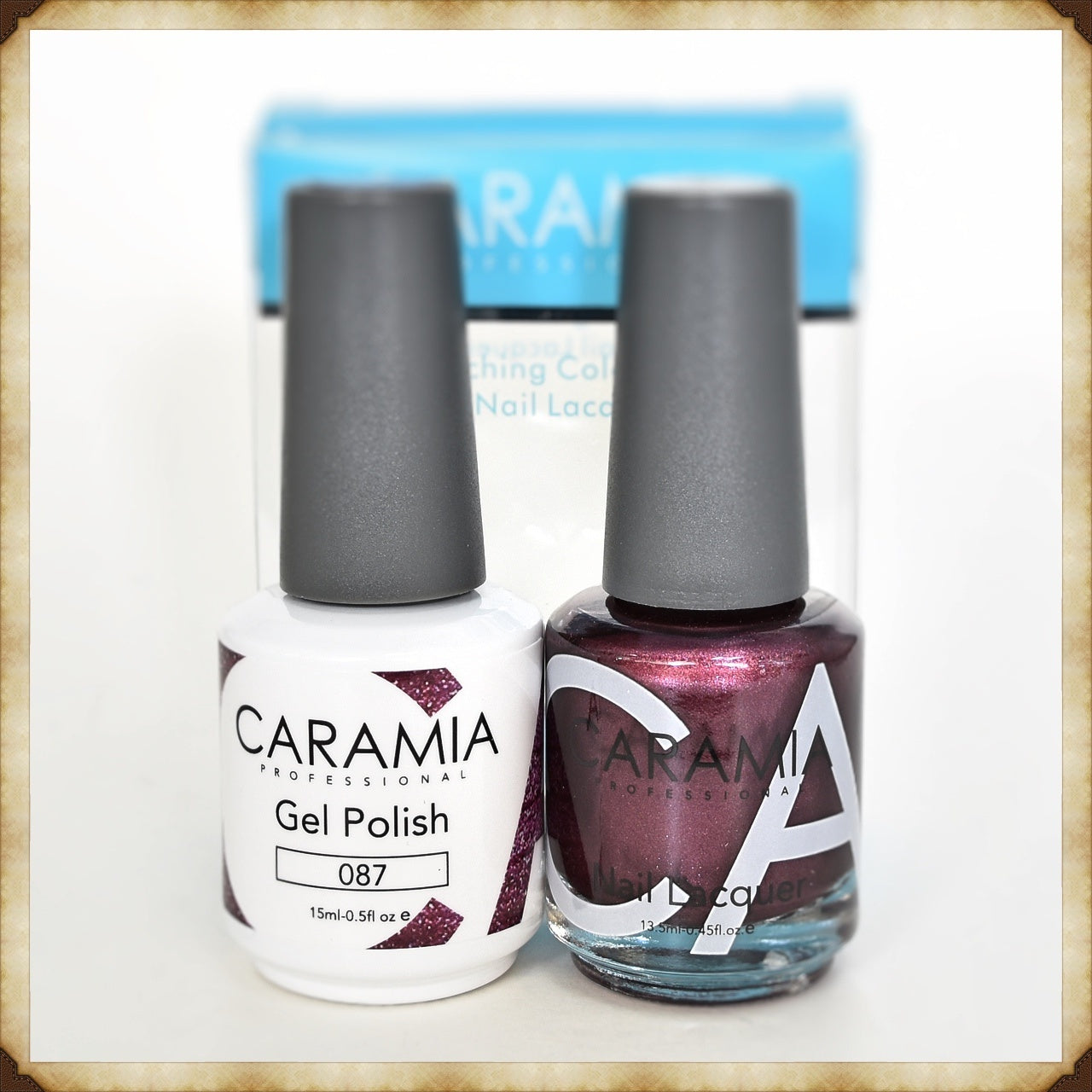 Caramia Duo Set: Gel and Lacquer Nail Polish - Shade 087