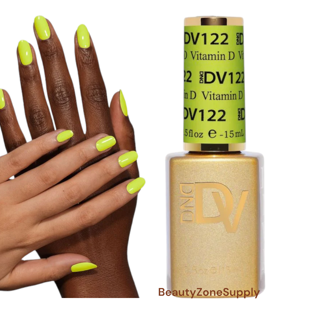 DND Diva Brand Gel Nail Polish - 0.5 Ounce, Shade 122 Vitamin D