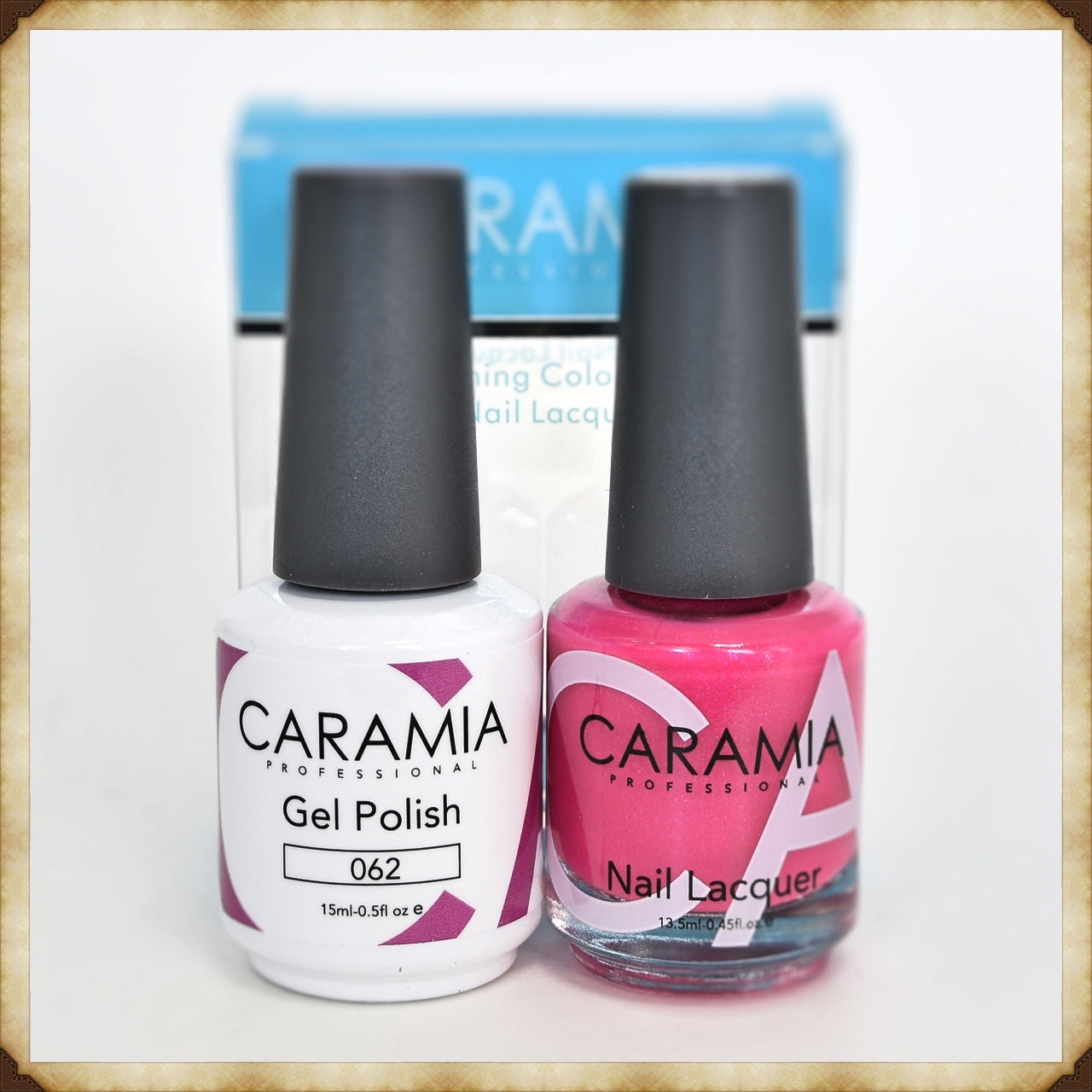 Caramia 062 Duo Set: Gel & Lacquer for Stunning Nails