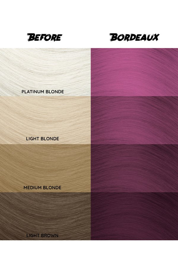 Crazy Color 150ML 5.07 oz Semi - Permanent Bordeaux Hair Dye
