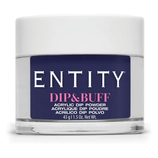 Entity Dip & Buff Designer Jeans Nail Dip Powder - 43 Grams (1.5 Oz), Shade #864 Midnight Blue Creme