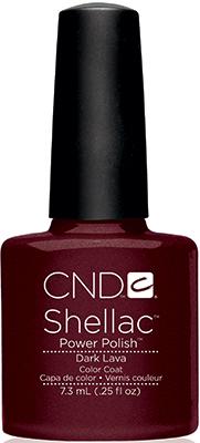 CND Shellac Gel Nail Polish - Dark Lava Color, 0.25 Fluid Ounce