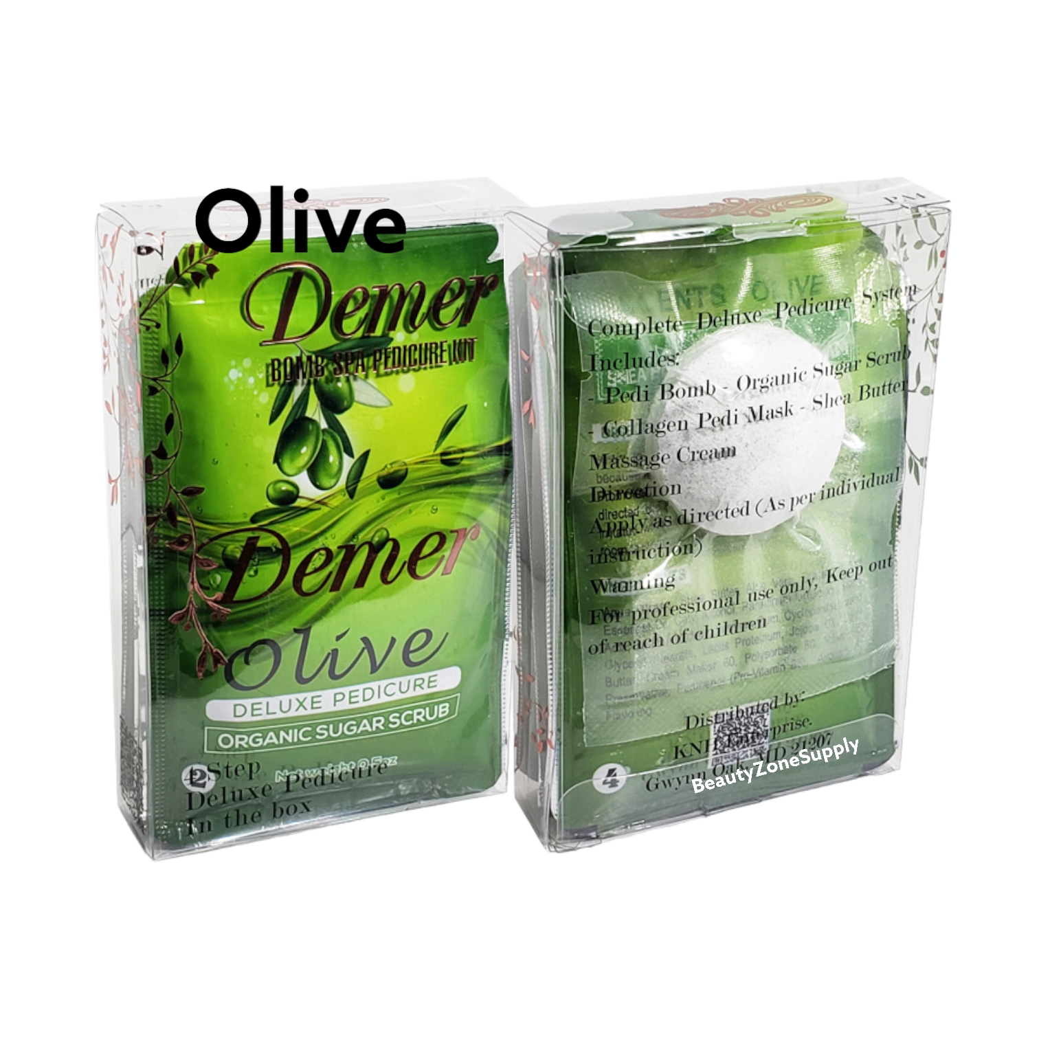 Demer Olive 60-Pack 4-in-1 Deluxe Spa Pedicure Bomb Kit