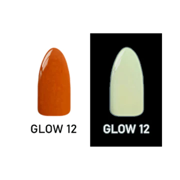 Chisel 2-Ounce Acrylic and Dipping Powder Set from the Glow-In-The-Dark Collection, Pack of 12 for Nail Art