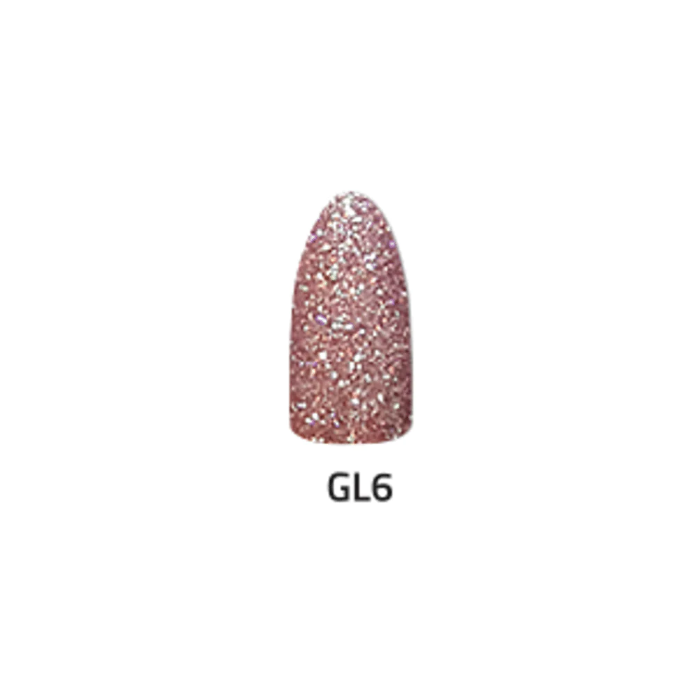 2 oz Glitter Collection GL06 Chisel Acrylic and Dipping Powder Set for Nail Artists