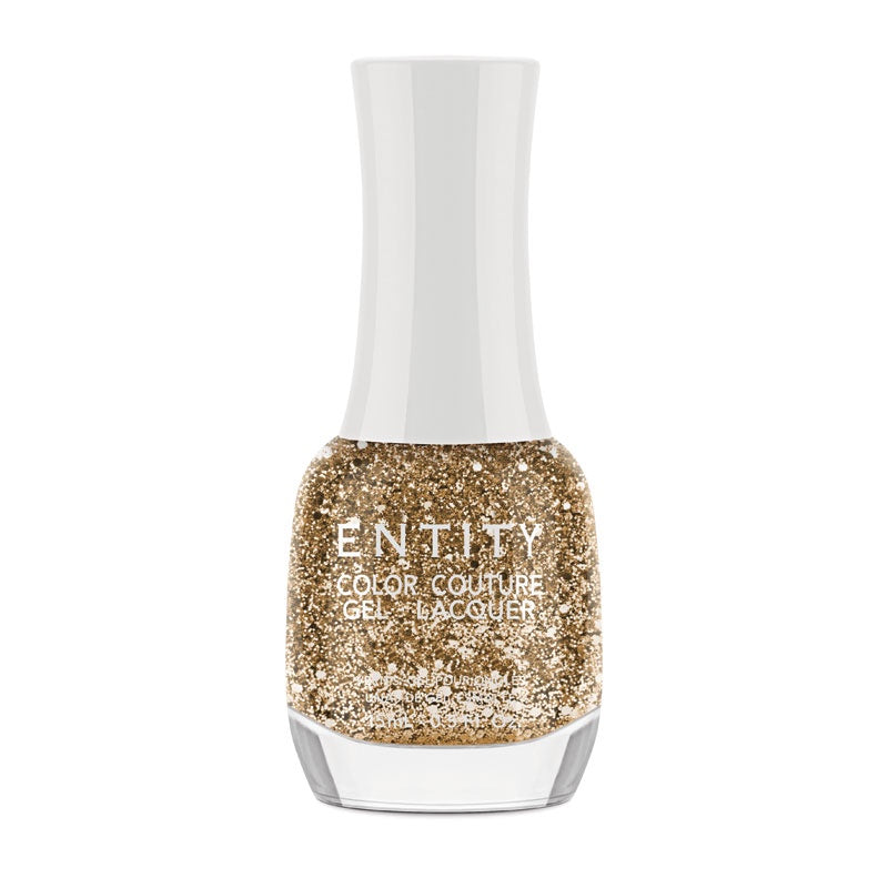 Entity 15 Ml Gold Glitter Lacquer Drops - 0.5 Fl. Oz. #869
