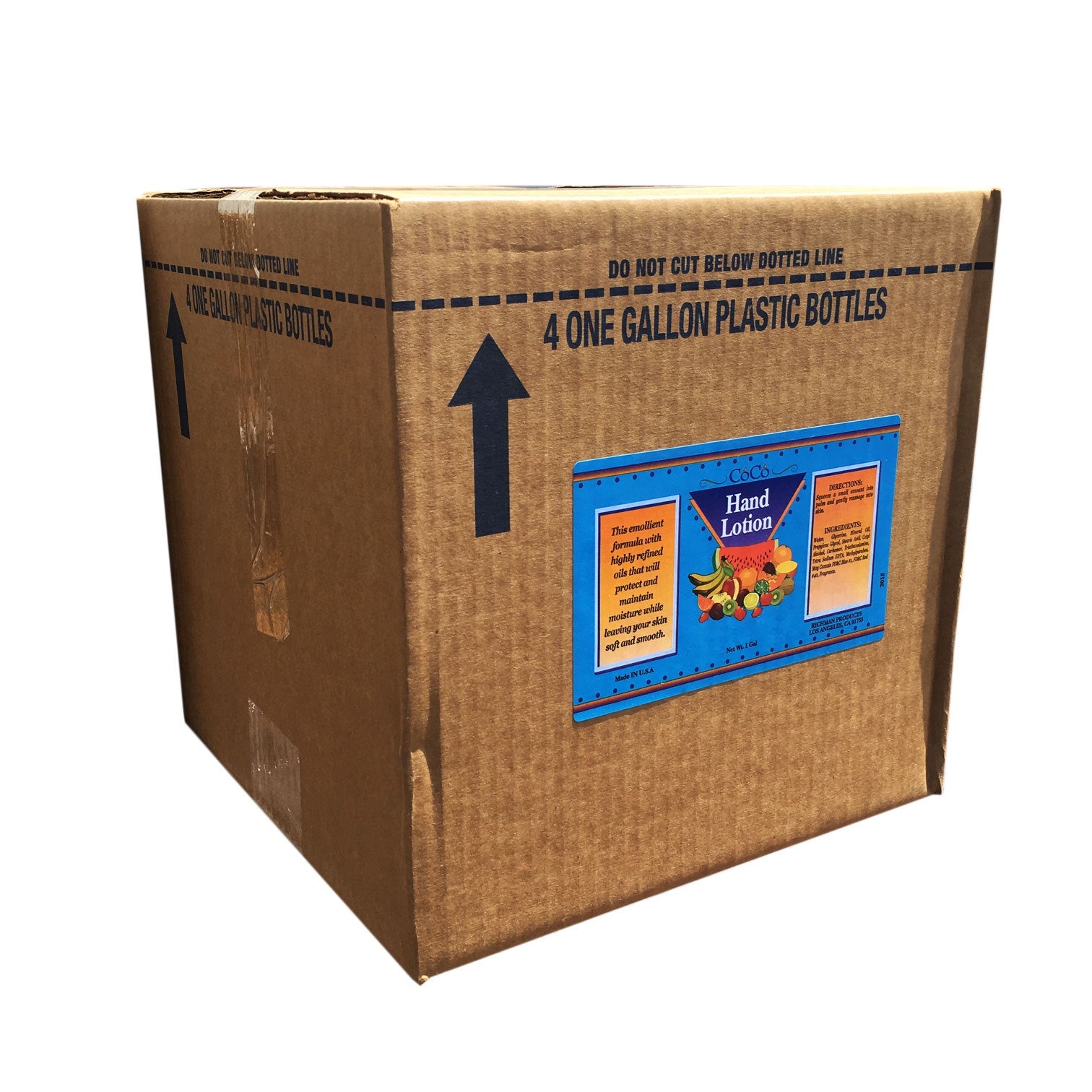 4-Gallon Case of Mango-Flavored Coco Lotion for Spa Use