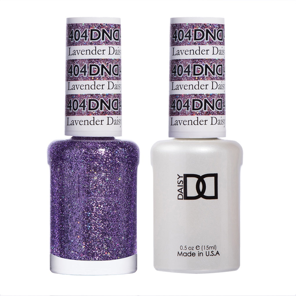 DND Duo Gel Polish & Lacquer - Stunning Lavender Daisy Star #404