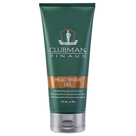 Clubman 6 oz Clear Moisturizing Head and Shave Gel #28000