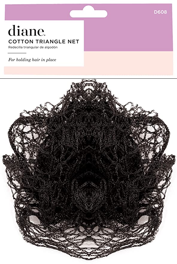 Black Diane Cotton Triangle Net - Single Pack D608