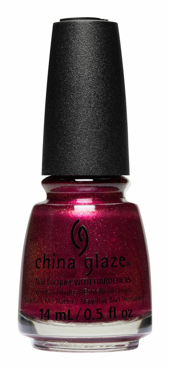 China Glaze 0.5 oz Ruby Riches Sparkling Nail Polish #85100